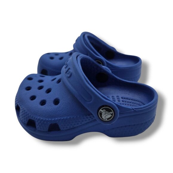 Crocs Littles Clog Child‎ 2 3 Blue Bolt 11441 - Picture 5 of 9